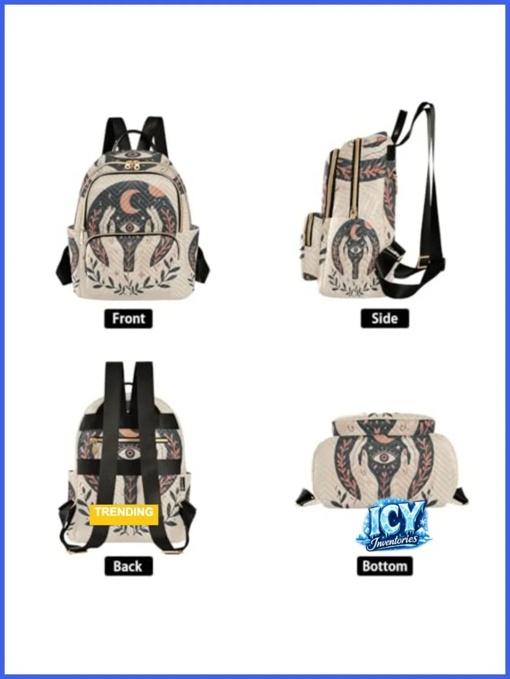 Quilted Mini Backpack Women Lightweight Travel Daypack Shoulder Bag